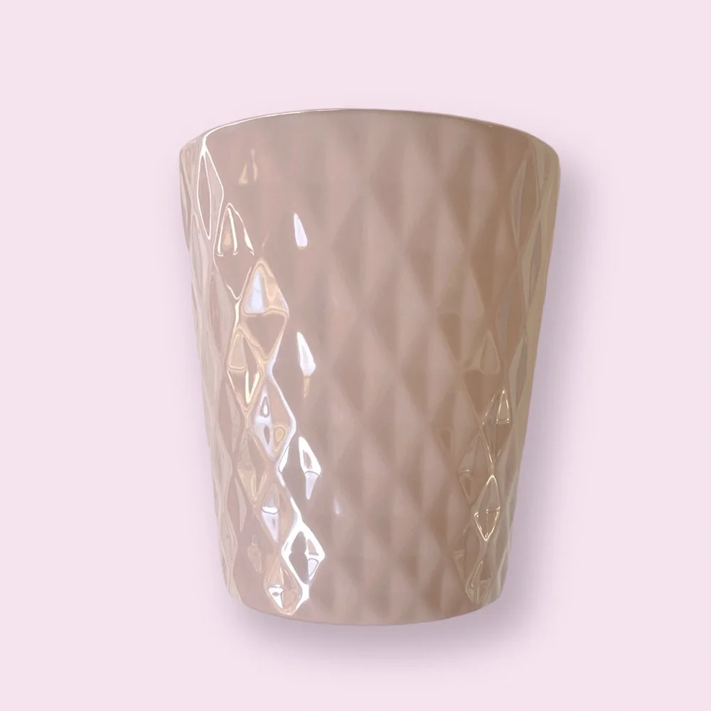 Mauve Diamond Plant Pot Vase